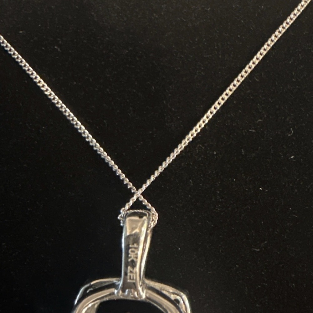 Unstoppable Love Diamond Necklace 5/8 ct tw Round-Cut 10K White Gold 19" - Picture 4 of 9